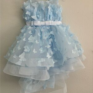 Mia Bella Butterfly Kids Formal Dress
